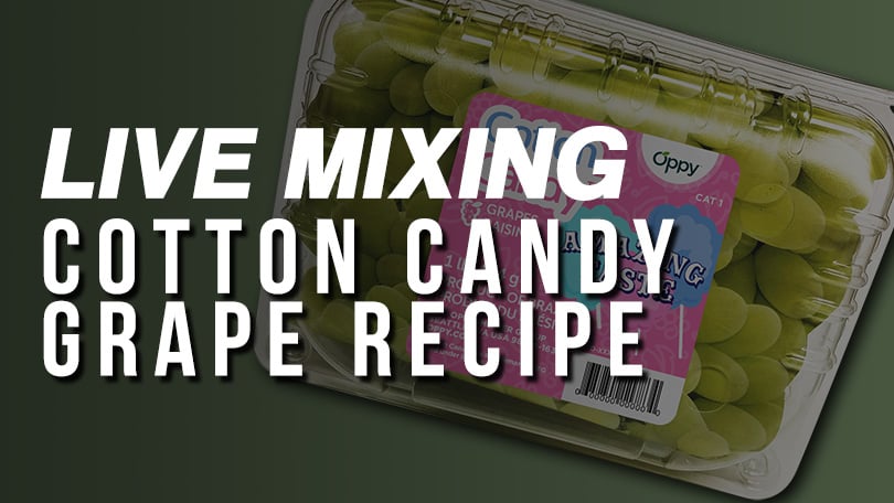 Live Mixing: Cotton Candy Grapes (DIY E-liquid Recipe) - DIY OR DIE Vaping